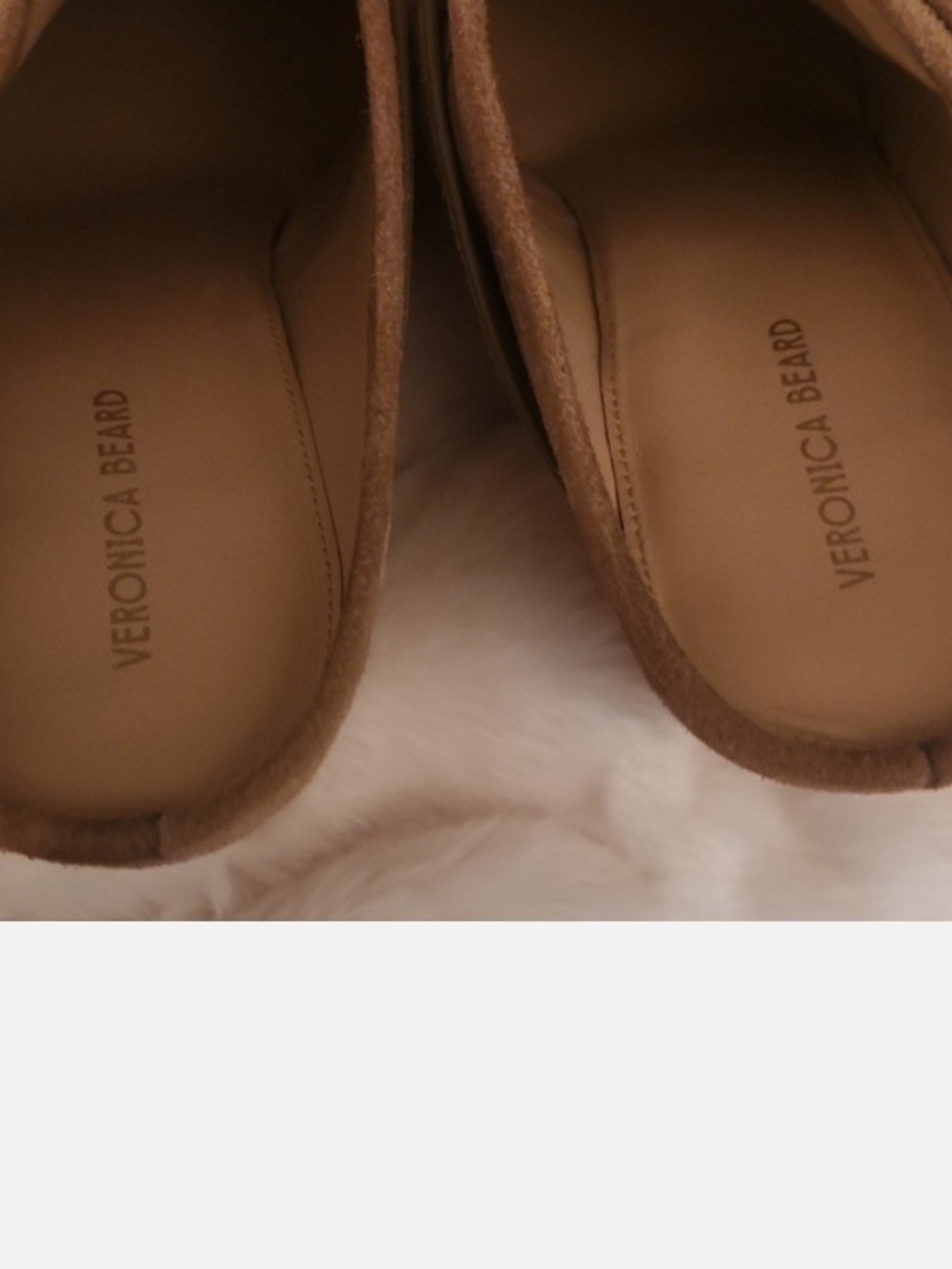 NWOT Veronica Beard Tan Suede Slip-On Clogs - Picture 5 of 16